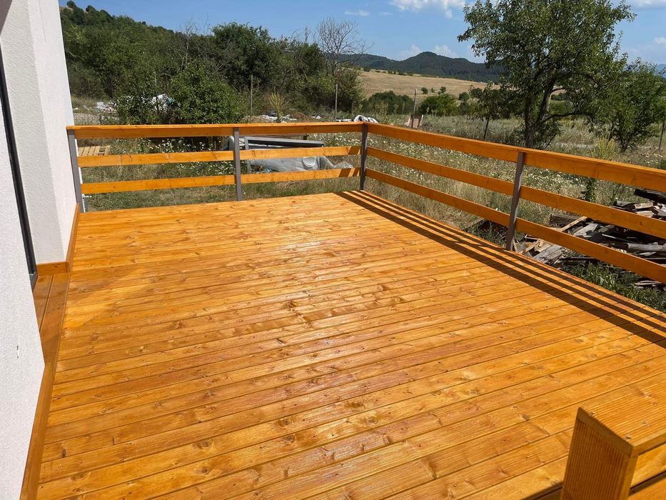 Декинг - подова настилка от смърч 9см