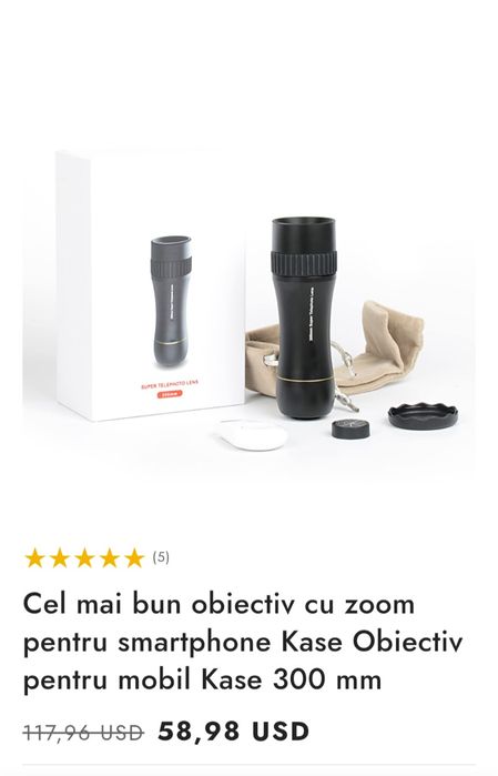 Obiectiv foto   pentru smartphone