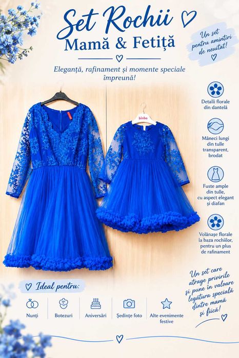 Set rochii mama fiica elegante