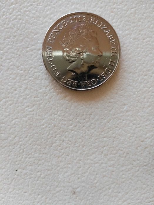 10p Английски 10 Пенса с Буквата М /Magic/