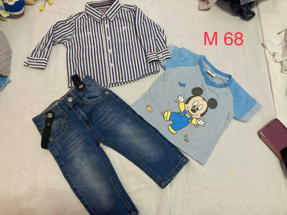 Lot hainute baietel marimea 68 Zara,Diesel.