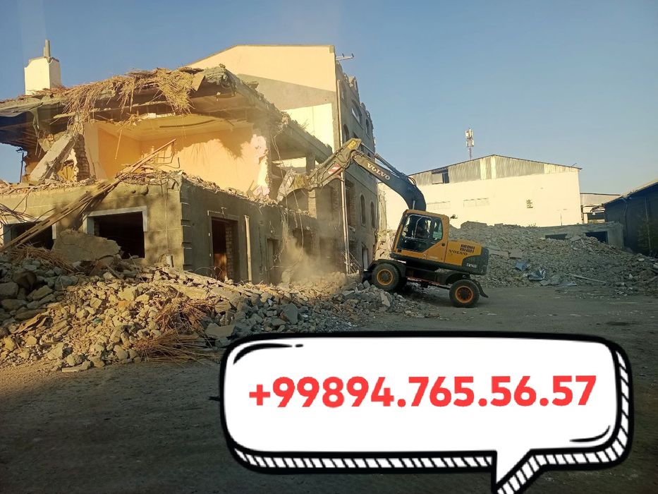 Демонтаж, снос Уй ва биноларни бузиш ишлари