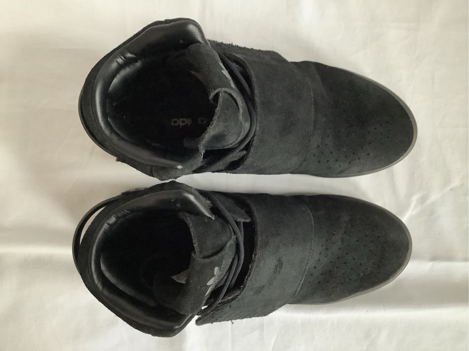 Ghete piele intoarsa naturala Adidas Tubular Strap, 38 2/3