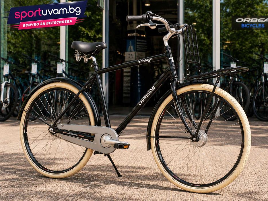 НОВ Градски Велосипед Chrisson Vintiago Gent 28 Black - БЕЗПЛАТНА ДОСТАВКА
