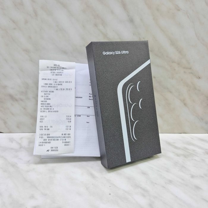 SAMSUNG Galaxy S26 Ultra 5G, White, 512GB, 12GB RAM Sigilat Zeus Amanet militari