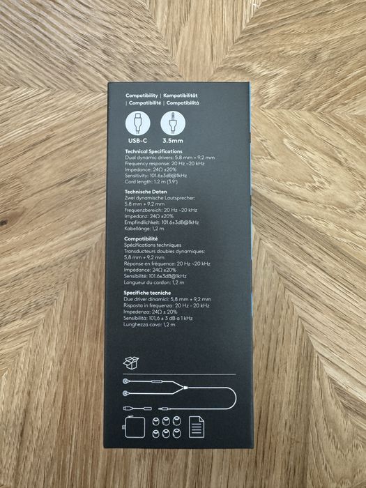 Нашуники проводные logitech