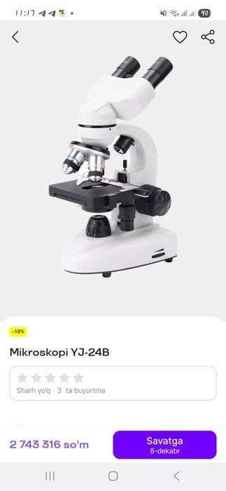 Mikraskop yangi tezlikda sotamiz. Menga biroz murakkablik qildi. Agro