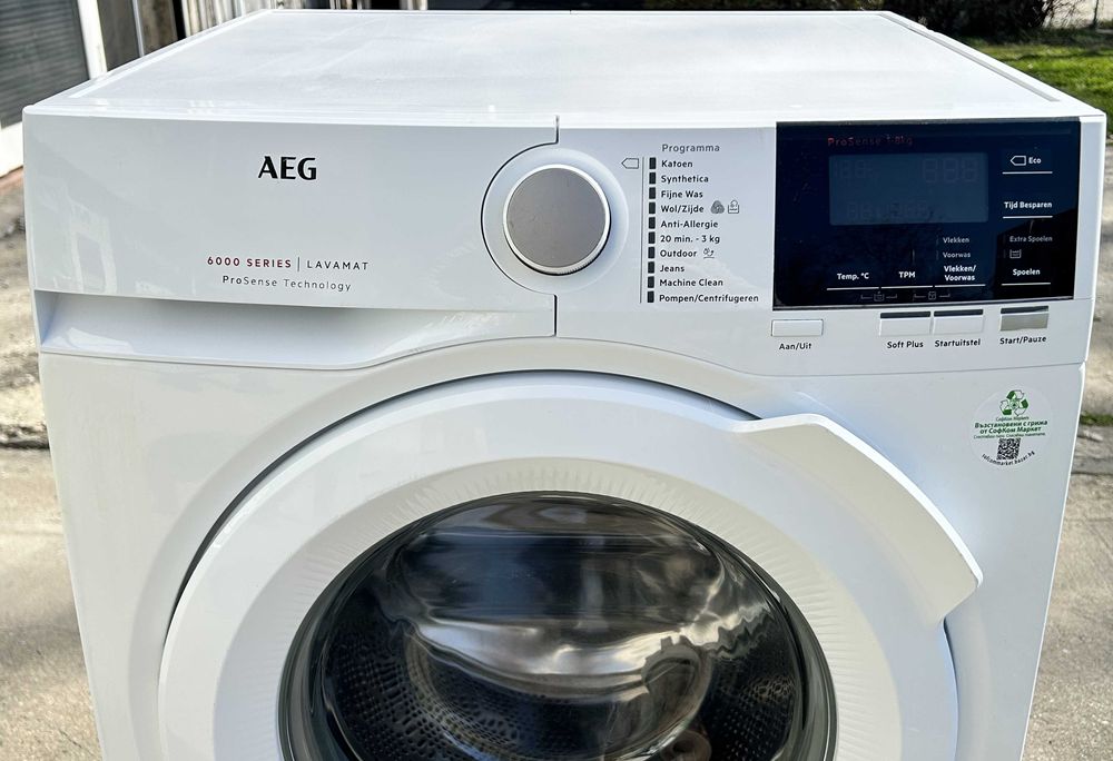 Пералня AEG ProSence 6000, 8 kg, 1400 об/min.