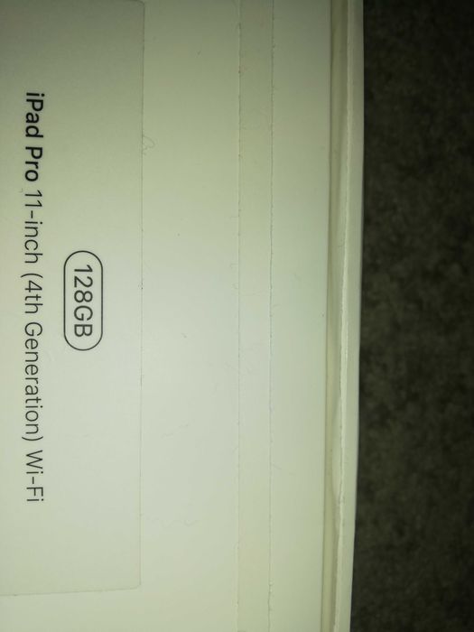 IPad pro 11-inch 128GB 4th Generation Wi-Fi