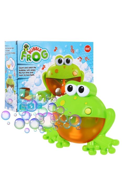 Музикална Жаба за Балончета Bubble Frog за Баня | Машина за Сапунени Балони с Музика
