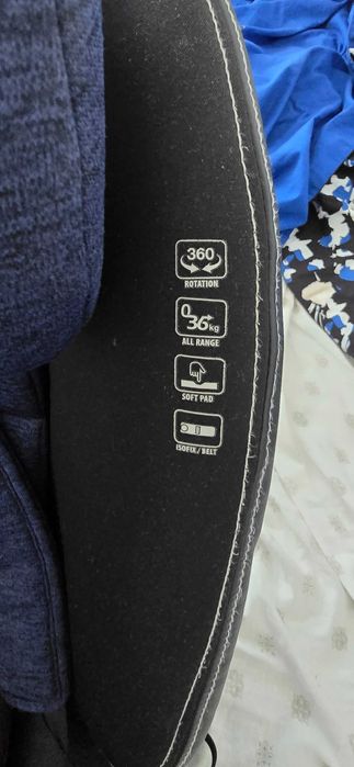Scaun auto isofix 360 0-36 Kg Caretero Mundo albastru