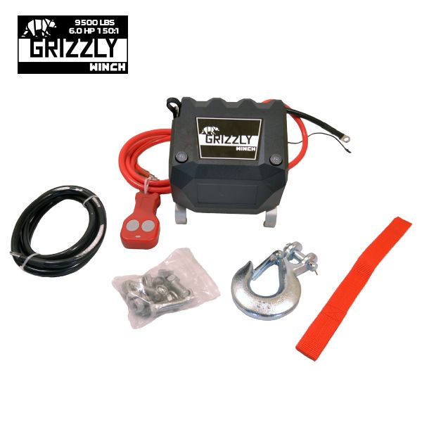 Troliu Grizzly Winch 9500lbs (4310kg) cablu sintetic