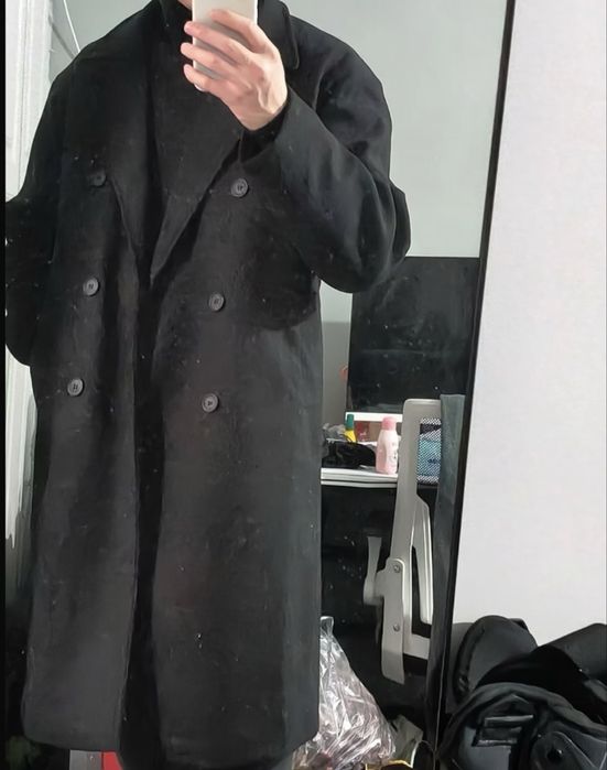 Черное пальто новое