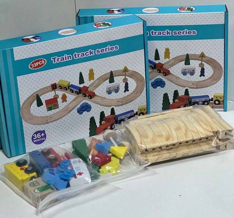 Набор деревянная дорога