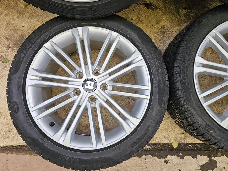 Jante aliaj 17" Skoda Octavia/Seat/Volkswagen anvelope iarna 225 45 17