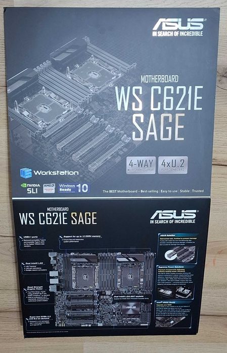 Placa de baza Asus WS C621E SAGE server workstation procesoare Xeon AI