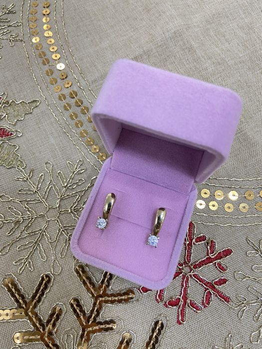 Серьги золото Италия