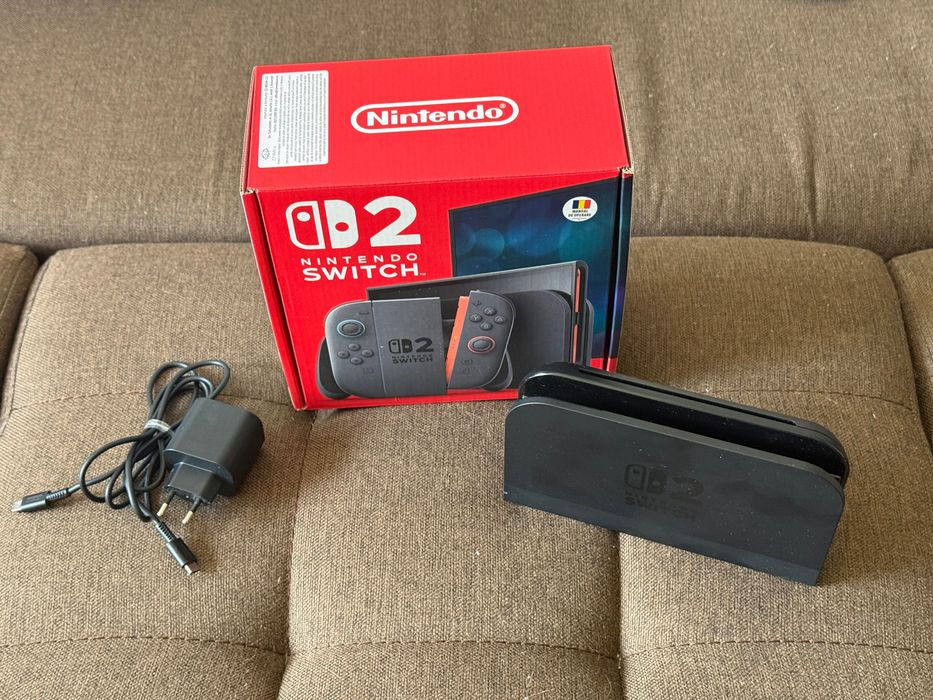Nintendo Switch 2 Full Box + 5 jocuri Pokémon/Mario Kart + husă