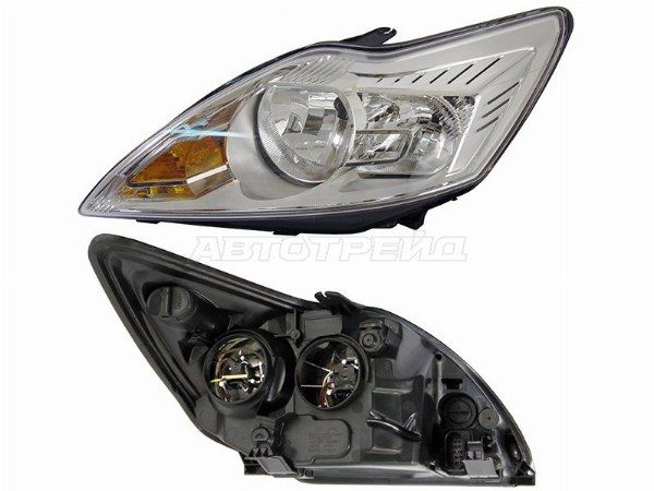 Фара  LH хром с электрокорректором Ford Focus