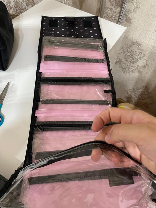 Косметичка зеленые черная