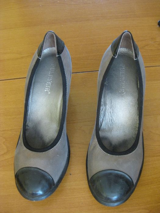 Обувки зелени на платформа