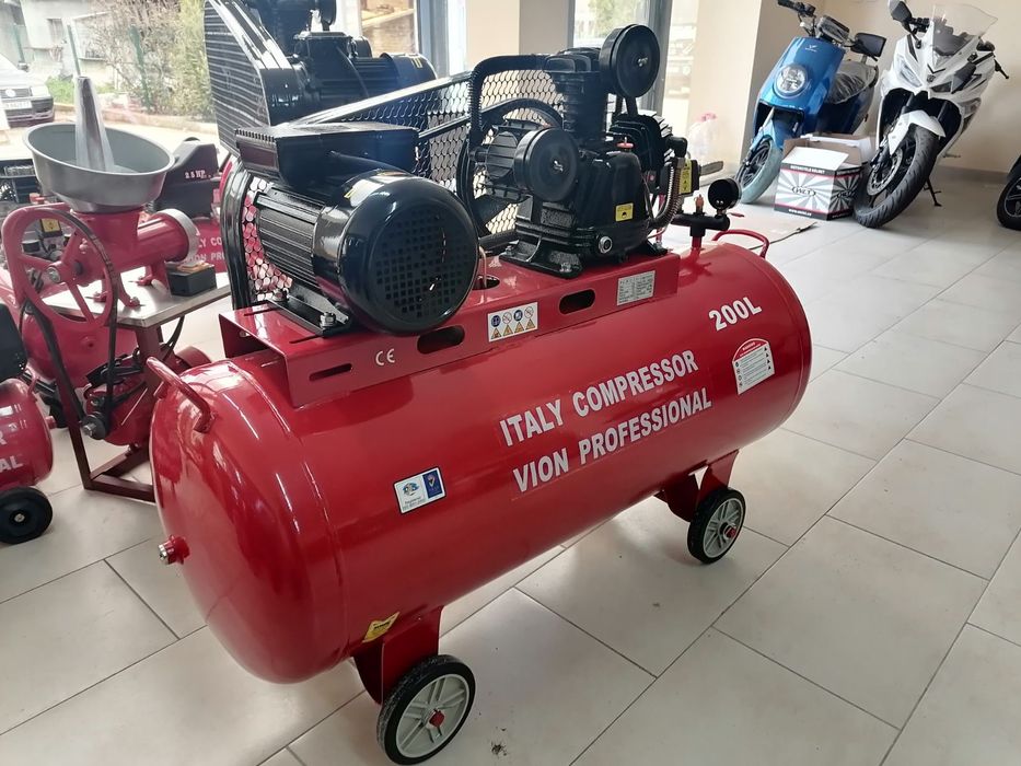 Компресор за въздух НОВ 200 литра 230V/50Hz