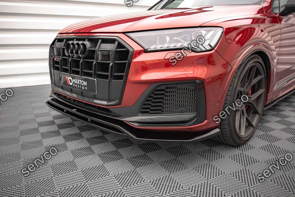 Prelungire splitter bara fata Audi SQ7 Q7 S-Line Mk2 (4M) Facelift 2019- 2023 v2 - Maxton Design