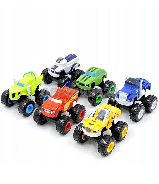 Комплект 6 броя колички Пламъчко и машините