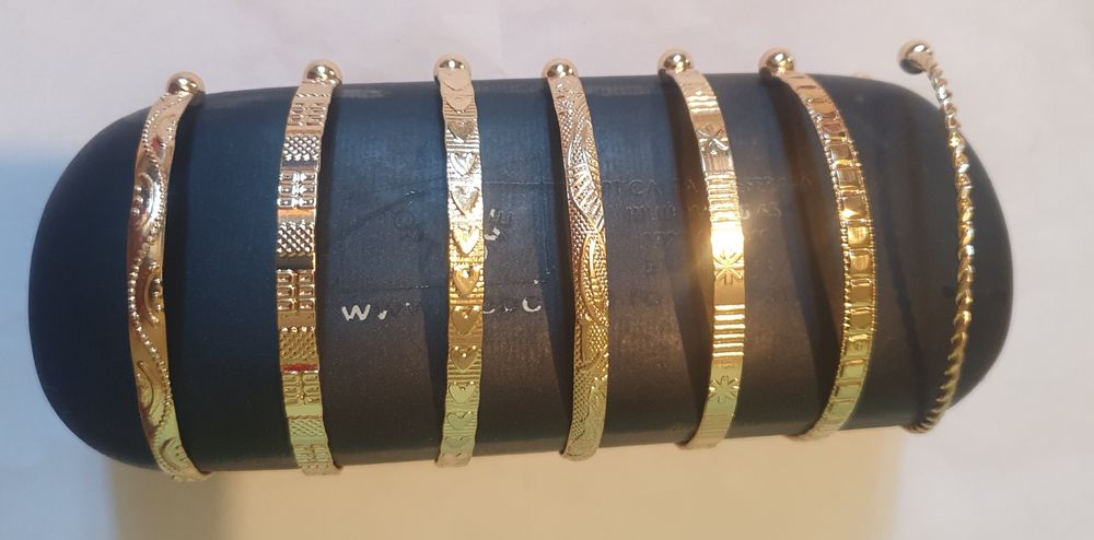 Set bratari reglabile aurite 7 buc.