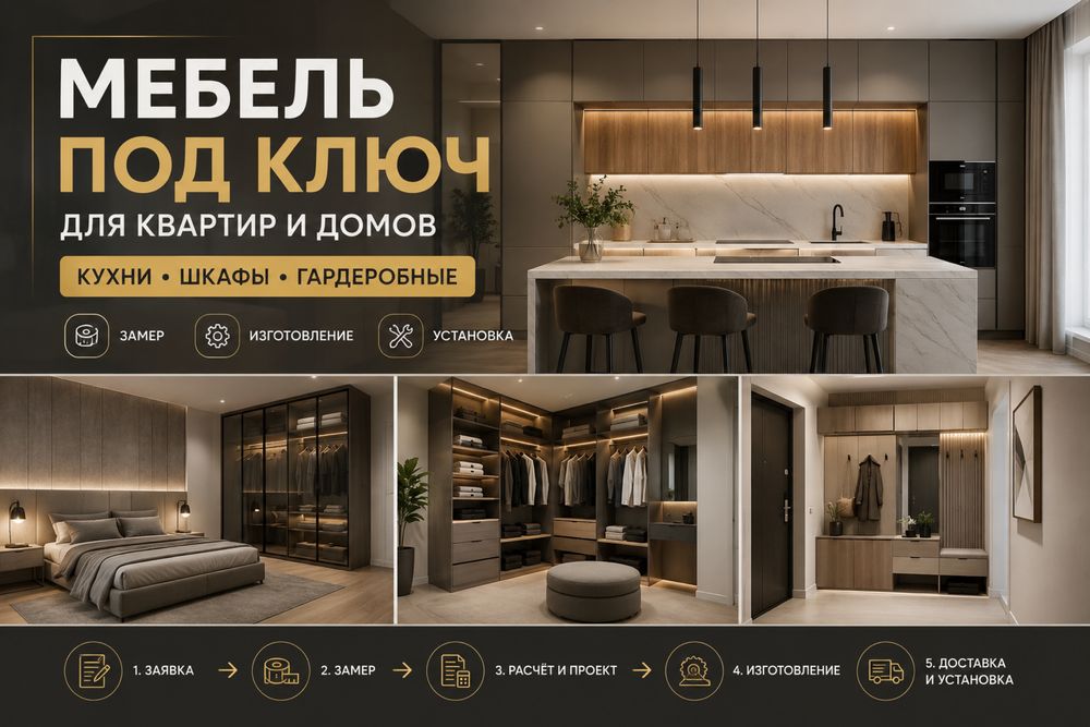 Мебель под ключ для квартир и домов в Ташкенте.