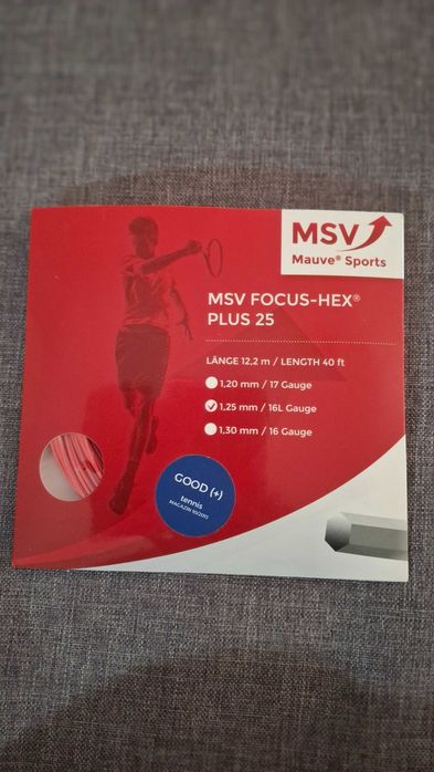 Тенис кордаж MSV FOCUS- HEX PLUS 25