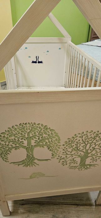 Обзавеждане за детска стая (легло, матрак, скрин, закачалка)