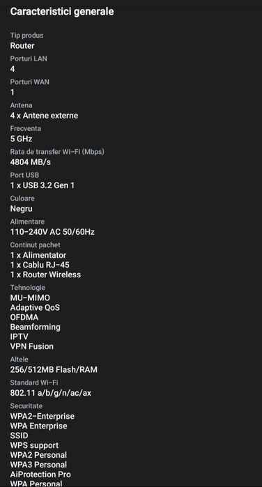 Router Asus RT-AX5400