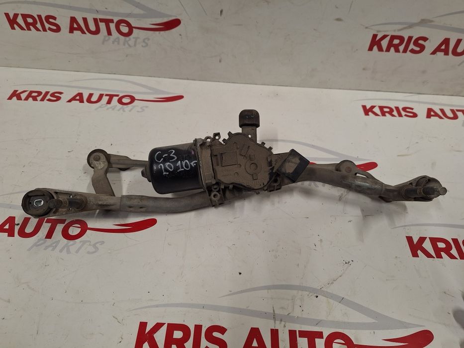 Моторче - механизъм предни чистачки Citroen C3 / Ситроен Ц3 2010г.