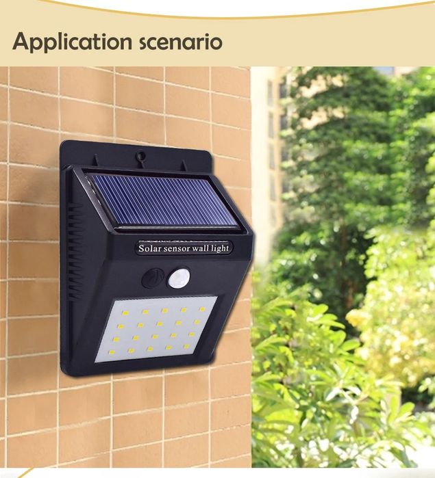 PIR датчик движения солнечный светильник 20 светодиодный яркий светиль