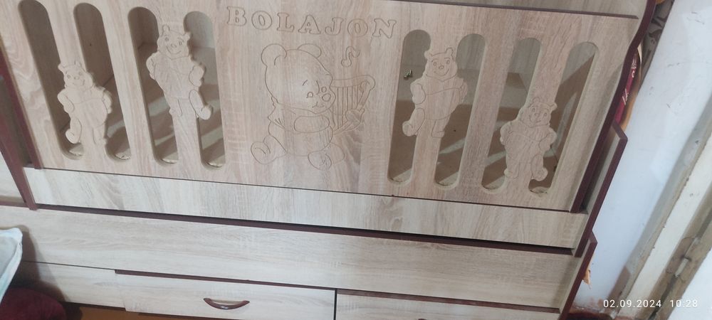 Детская кровать с шкафом