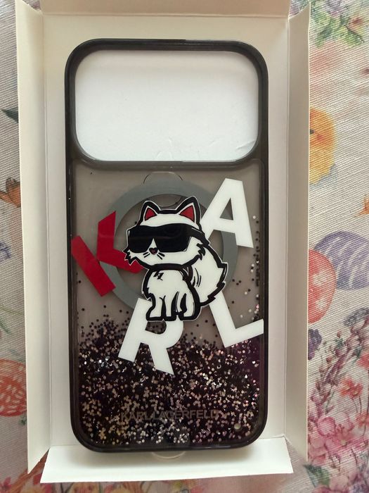 Калъф за Iphone 17 pro max Karl Lagerfeld Case Glitter