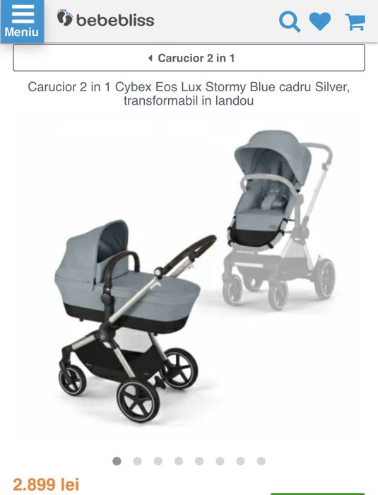 Carucior Cybex EOX LUX 2in1, in stare excelenta.