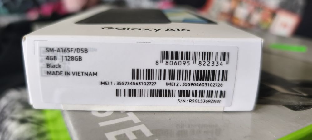 Samsung A 16 чисто нов не е ползван изобщо   с гаранция