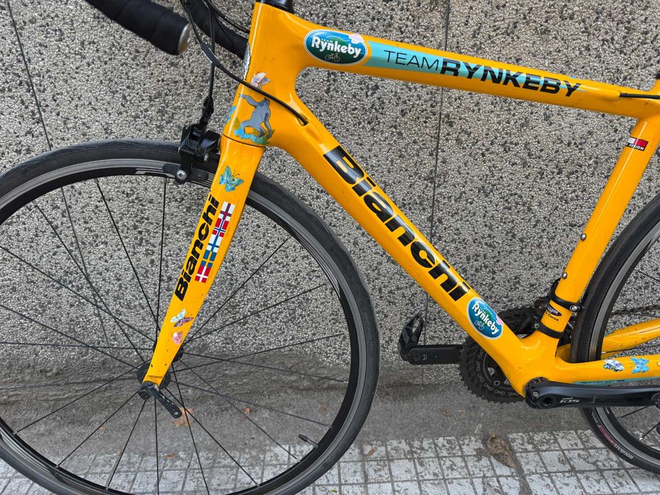 Bianchi Team Rynkeby Carbon/Shimano 105 2x11/шосеен велосипед