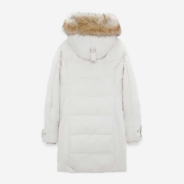 Zara - дълго зимно бяло яке - размер М