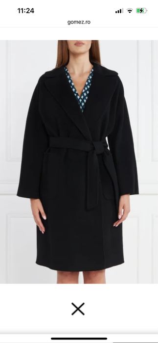 Palton dama Weekend Maxmara Rovo negru