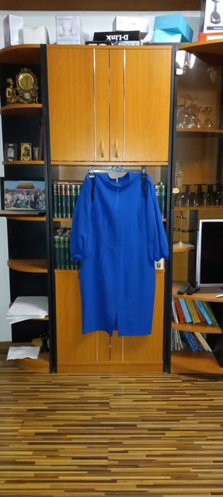 rochie NOUA CU ETICHETA triplu voal albastra ocazie revelion 2025