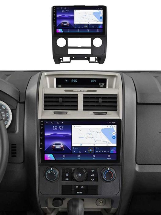 NAVIGATIE Android 14 Ford ESCAPE 2007 - 2012 Waze CarPlay + CAMERA