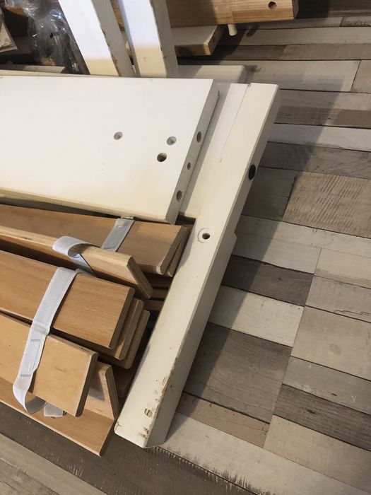 Cadru pat SUNDVIK IKEEA -extensibil+somieră, alb, 80x200 cm