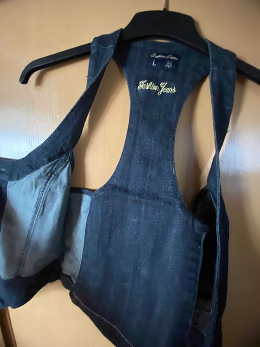 Дамски дънков елек