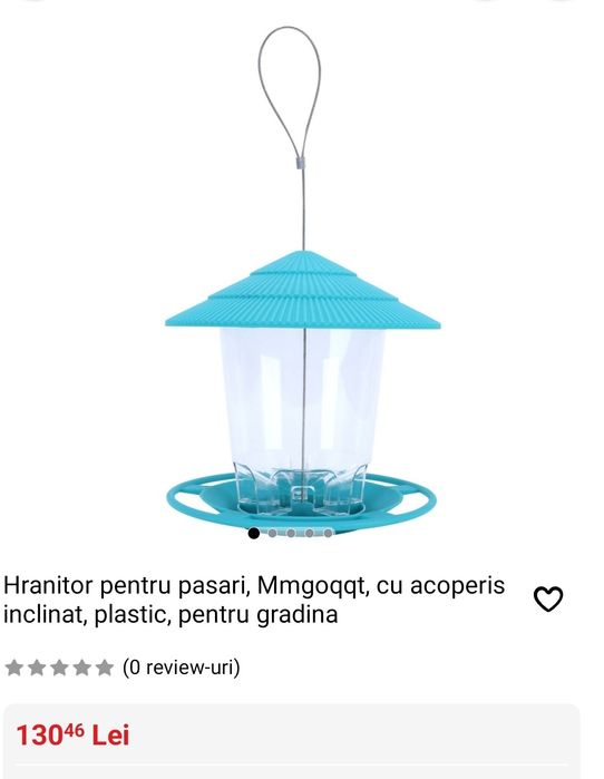 Hranitoare noi pentru  păsări colivie/ exterior