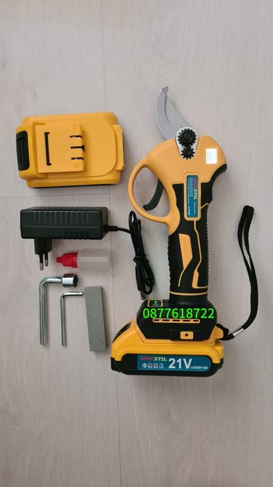 Акумулаторна безчеткова лозарска ножица WERSTIL 21V 5AH