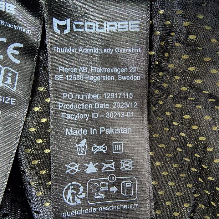 Cămașă moto cu Kevlar și protecții, Course Thunder, *S