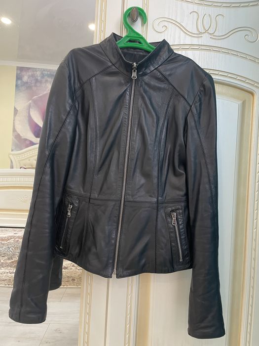 Кожанная ветровка